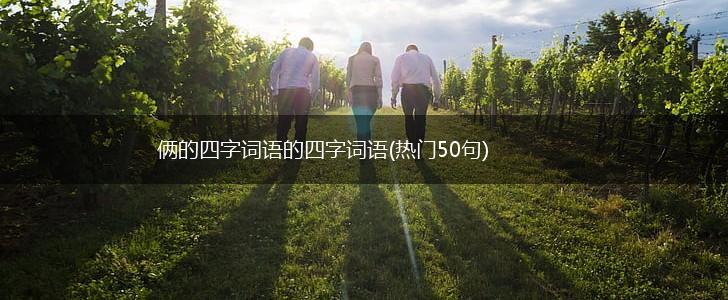 俩的四字词语的四字词语(热门50句),第1张
