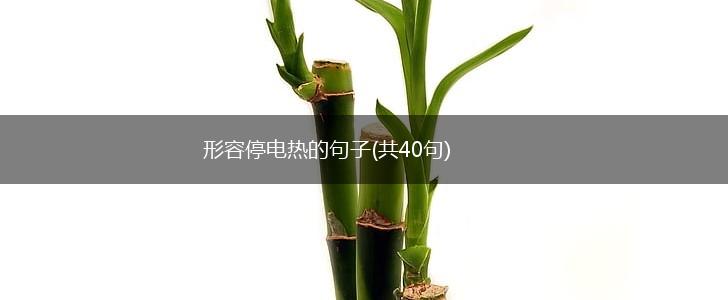 形容停电热的句子(共40句),第1张