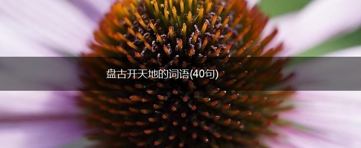 盘古开天地的词语(40句),第1张