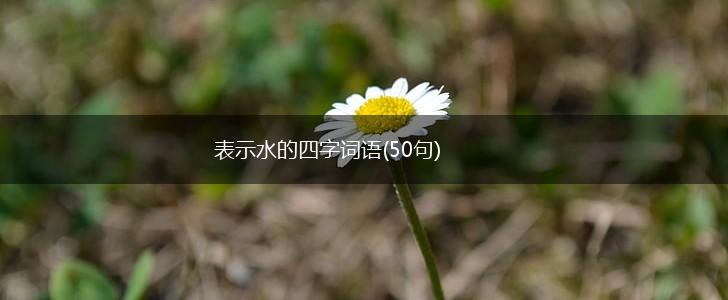 表示水的四字词语(50句),第1张
