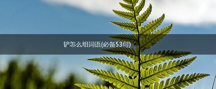 铲怎么组词语(必备53句),第1张