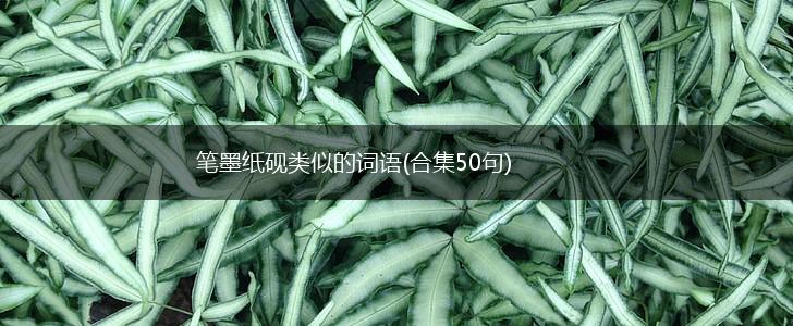 笔墨纸砚类似的词语(合集50句),第1张