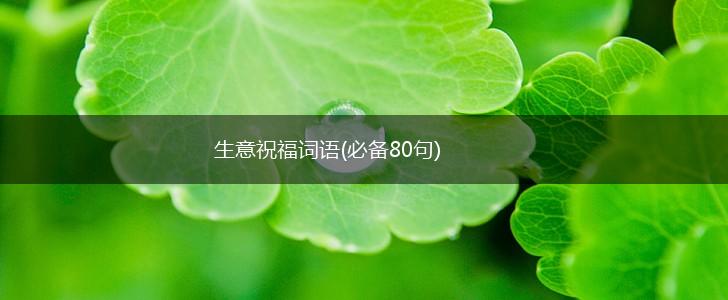 生意祝福词语(必备80句),第1张