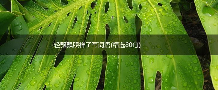 轻飘飘照样子写词语(精选80句),第1张