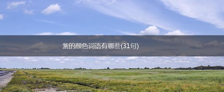 紫的颜色词语有哪些(31句),第1张