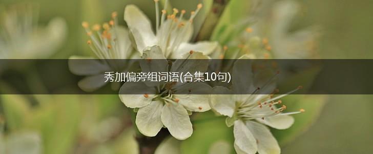 秀加偏旁组词语(合集10句),第1张