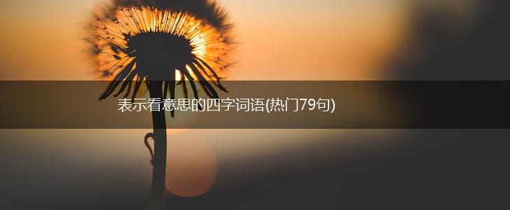 表示看意思的四字词语(热门79句),第1张