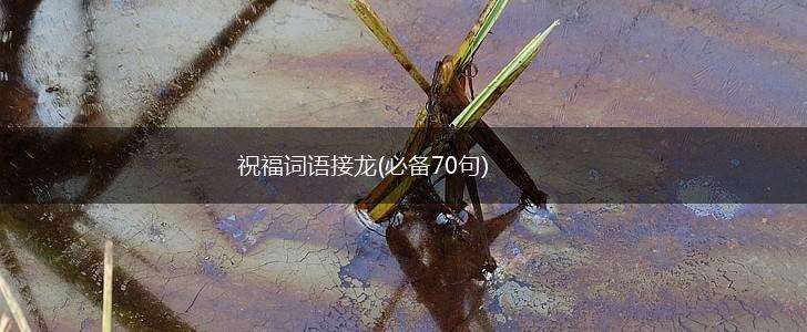 祝福词语接龙(必备70句),第1张