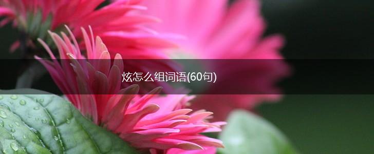 炫怎么组词语(60句),第1张