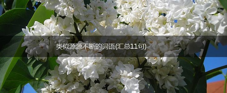 类似源源不断的词语(汇总11句),第1张