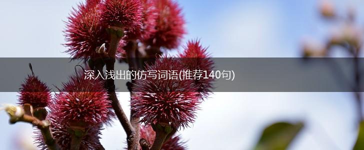深入浅出的仿写词语(推荐140句),第1张