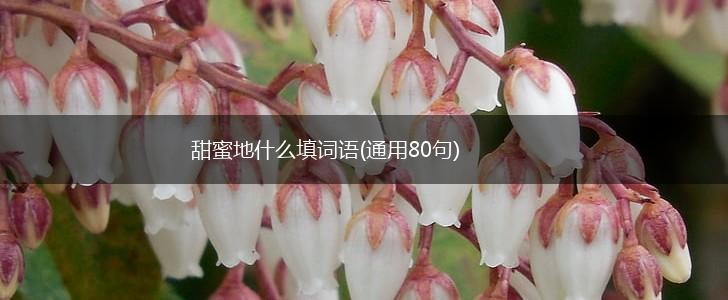 甜蜜地什么填词语(通用80句),第1张