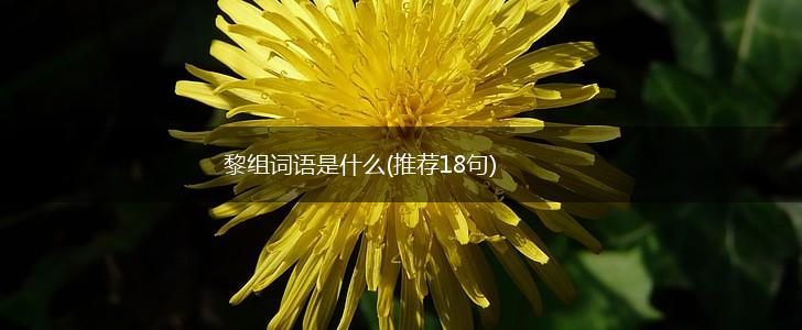 黎组词语是什么(推荐18句),第1张