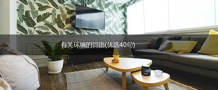 有关环境的词语(优选40句),第1张