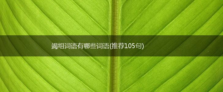 竭组词语有哪些词语(推荐105句),第1张