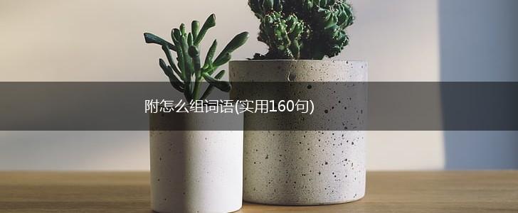 附怎么组词语(实用160句),第1张