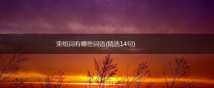 束组词有哪些词语(精选14句),第1张