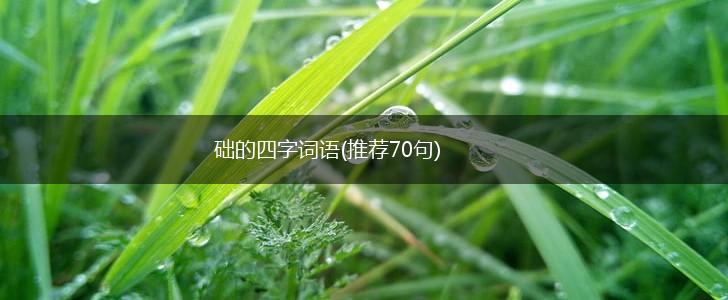 础的四字词语(推荐70句),第1张