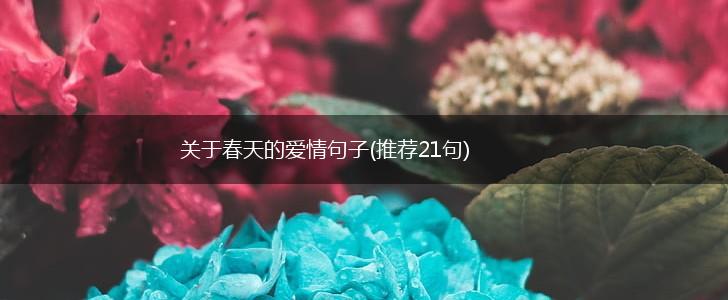 关于春天的爱情句子(推荐21句),第1张