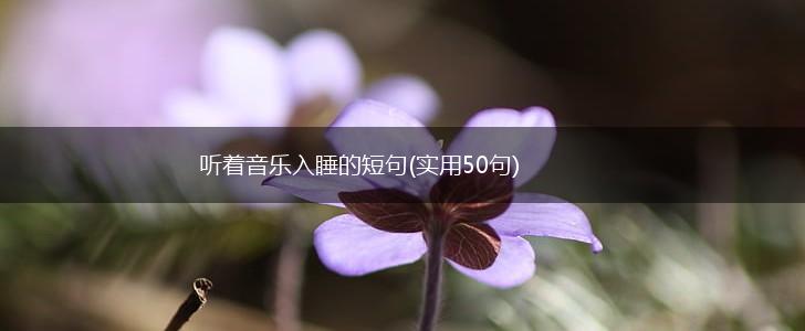 听着音乐入睡的短句(实用50句),第1张