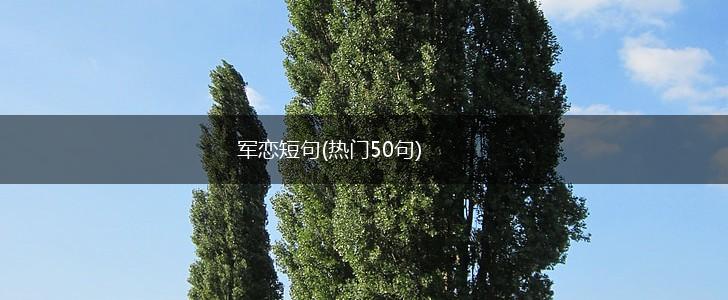 军恋短句(热门50句),第1张