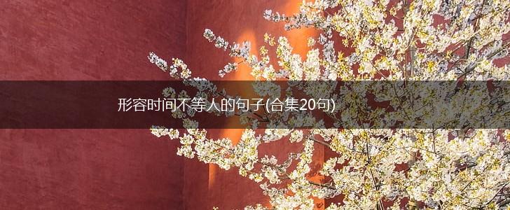 形容时间不等人的句子(合集20句),第1张