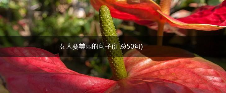 女人要美丽的句子(汇总50句),第1张