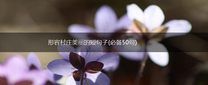形容村庄美丽的短句子(必备50句),第1张