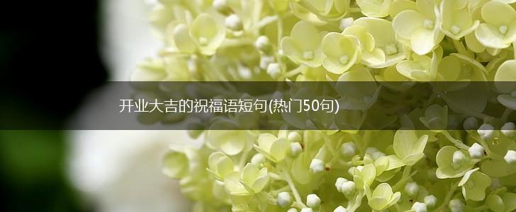 开业大吉的祝福语短句(热门50句),第1张