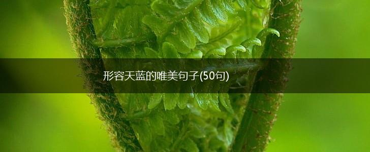 形容天蓝的唯美句子(50句),第1张
