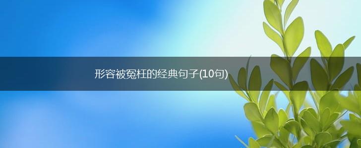 形容被冤枉的经典句子(10句),第1张