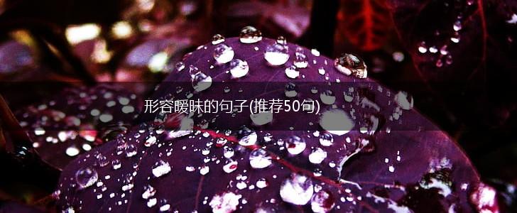 形容暧昧的句子(推荐50句),第1张