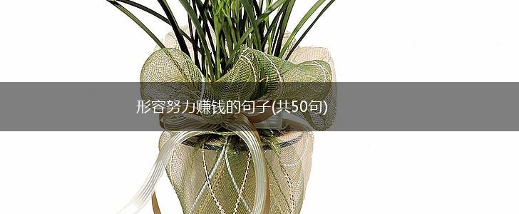 形容努力赚钱的句子(共50句),第1张