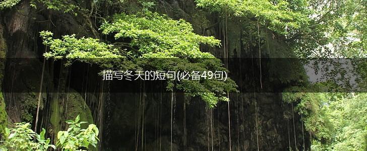 描写冬天的短句(必备49句),第1张