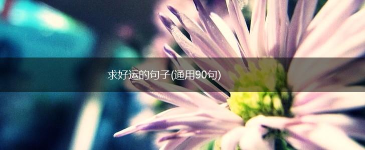 求好运的句子(通用90句),第1张