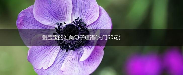 爱宝宝的唯美句子短语(热门60句),第1张