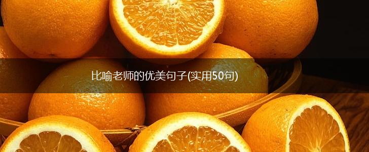 比喻老师的优美句子(实用50句),第1张