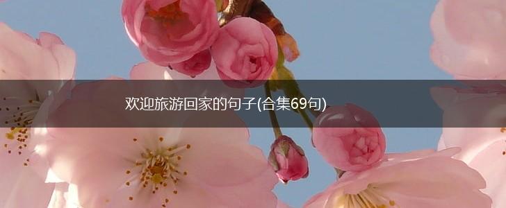 欢迎旅游回家的句子(合集69句),第1张