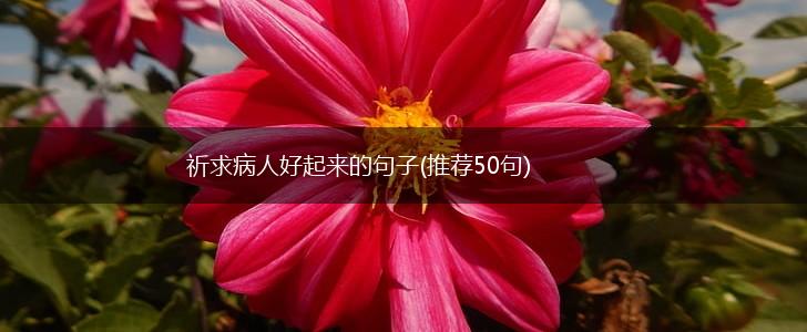 祈求病人好起来的句子(推荐50句),第1张