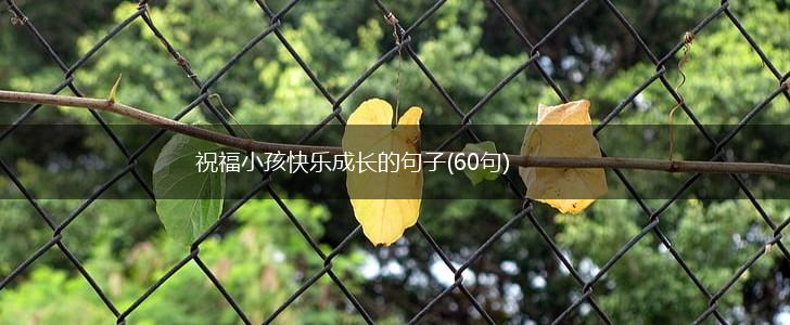 祝福小孩快乐成长的句子(60句),第1张
