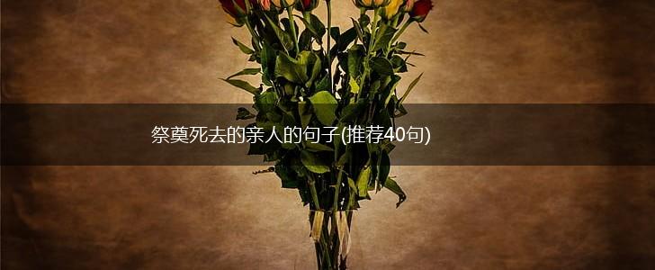 祭奠死去的亲人的句子(推荐40句),第1张
