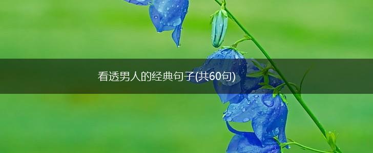 看透男人的经典句子(共60句),第1张
