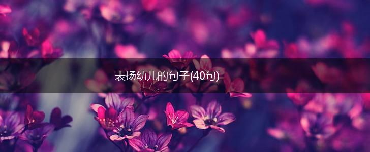 表扬幼儿的句子(40句),第1张