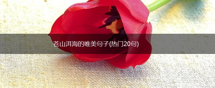 苍山洱海的唯美句子(热门20句),第1张