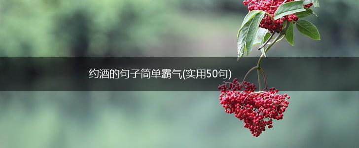 约酒的句子简单霸气(实用50句),第1张