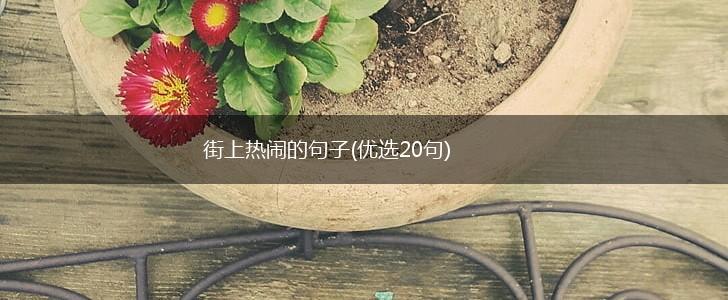 街上热闹的句子(优选20句),第1张