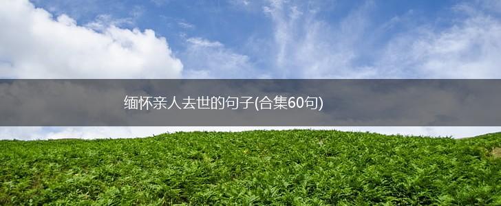 缅怀亲人去世的句子(合集60句),第1张