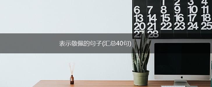 表示敬佩的句子(汇总40句),第1张