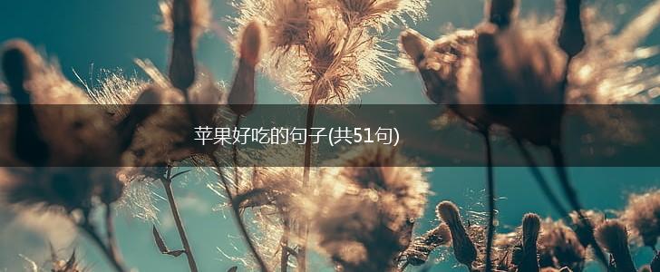 苹果好吃的句子(共51句),第1张