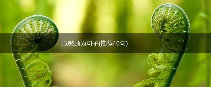 以鼓励为句子(推荐40句),第1张